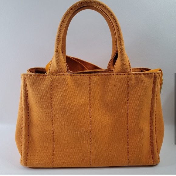 PRADA Canapa Canvas Tote Handbag/Crossbody Bag - Picture 2 of 9